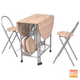 Set of 5 Folding Tables and Chairs