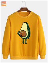 Short Sleeve T-Shirt with Cartoon avocado print
