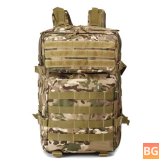 Tactical Camo Backpack with Waterproof and Security features