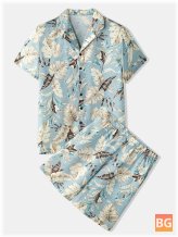 Pajamas for Men - Tropical Leaves Print