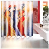 Waterproof Bathroom Curtains with 12 Hooks - 150cm/180cm