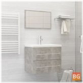 Concrete Gray Bathroom Set