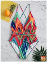 Swimwear with Floral Prints - One-Pieces