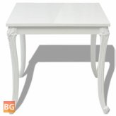 High Gloss White Dining Table - 31.5"x31.5"x30
