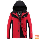 Heated Hooded Jacket for Winter Motorcycle and Outdoor Activities