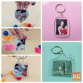 Key Chain with Photos and Blank Slides