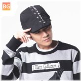 New Era Men's and Women's Cotton Letter Embroidery Star Painter Beret Caps