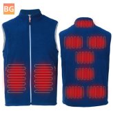 9 Heating Pads Electric USB winter heated vest men women jacket coat warm pad intelligent constant temperature