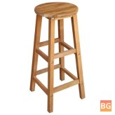 2-Piece Bar Chairs - Solid Acacia Wood