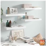 High Gloss Floating Wall Shelf - 19.7