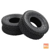 Tire and Tube Set - 15x6.00-6 4PR Rubber