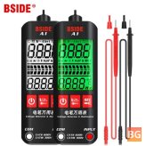 BSIDE A1 Voltage Tester - Color Display - Non-Contact Electric Pen - Dual Range - Live Wire test Ohm Hz NCV meter