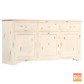 Mango Wood Sideboard with Solid Wood Frame
