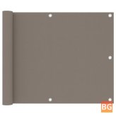 Taupe Oxford Balcony Screen 75x300 cm