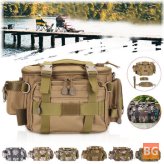 ZANLURE 600D Oxford Cloth Fishing Bag - Shoulder Strap Pocket Handbag Camera Bag Outdoor Fishing Gadgets Tackle Bag
