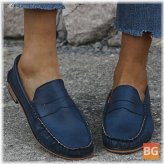 Women's Flats - Soild Slip On Casual Shoes