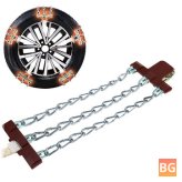 Ice Chain Wheel with Snow Chains