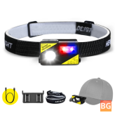 10cm Sensing LED Headlight - Waterproof and Adjustable - 5 Modes - Camping, Fishing, Cycling