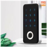 Touchscreen Door Lock with Fingerprint Scanner and Password Keypad