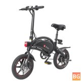 DYU D3+ Folding Electric Moped Bike (240W, 36V, 10Ah) - Top Speed 25km/h, Range 70km, Double Brake System, 120kg Capacity