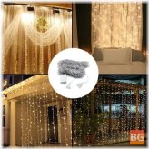 320 LED Waterfall Curtain String Lights