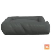 Dog Bed with Cushions 89x75x19 cm oxford fabric black