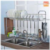 Double Layer Stainless Steel Kitchen Rack