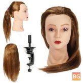Hairdressing Mannequin with Holder and Cutting Practice