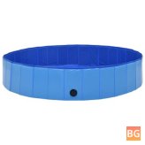 Blue 160x30 cm PVC Dog Bathtub for Cats - Swimming Pool for Cats