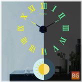 3D DIY Luminous Wall Clock