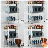 Kitchen Drying Rack with Board - Stainless Steel