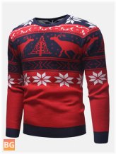 Christmas Pattern Sweater for Men - Regular Fit