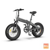 Hemo ZB20MAX 36V 250W 10Ah 20x4.0in Fat Tire Folding Electric Bicycle 25km/h Top Speed 80KM Mileage
