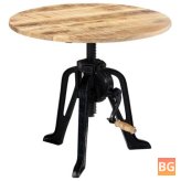 Table with Cast Iron Base and Wood Top