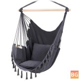 MAX 330Lbs/150KG Hanging Hammock Chair with 2 Cushions