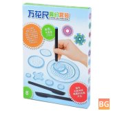 Spirograph Ruler Set - Multi-function Drafting Tools for Students, Drawing Toys, and Learning Art