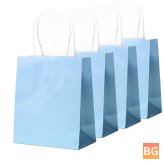 Kraft Paper Gift Bag with Handle - White