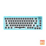 GamaKay LK67 Keyboard - Customized Kit with RGB Backlight, 65% Programmable, 3 Mode, Wired/Wireless, 5.0GHz