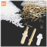 Dowel Pins for Dental Laboratory - Brass Single Pin with Plastic Sleeves