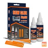 Sewing Solution - Ultra-flexible No-Sew Glue Kit Tools 1/2pcs 60-120ml