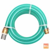 Green 10m Hose with Brass Fittings, 25mm