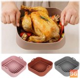 Silicone Multifunction Baking Tray with Non-stick Coating and Handles