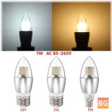 Candle Light Bulb with White Light - E14/E12/E27/7W/470LM/60SMD/3014