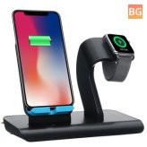 Qi Wireless Charger Holder for iPhone/Samsung/Apple Watch - Type-C
