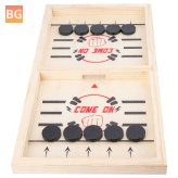 Wooden Touch Chess Board Game - Sling Puck Win Board Family Games Toy