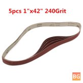 240 Grit Alumina Sanding Belts - Self Sharpening Oxide