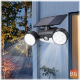 Solar Power Street Light - Spotlight with PIR Motion Sensor