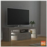 TV Cabinet with LED Lights - Gray 47.2