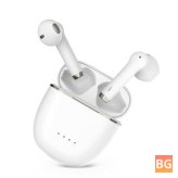 Bluetooth Earphone with True Wireless Power Display, HD Call Voice Control, Driver Stereo Earbuds with Mic
