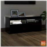 TV Cabinet with LED Lights - 35.4